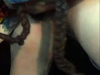 ghostriderz- big booty white girl getting rimmed after twerking cock teasing and butthole flashing... horny foreplay interracial european couple ass eating pawg milf & huge dick!!