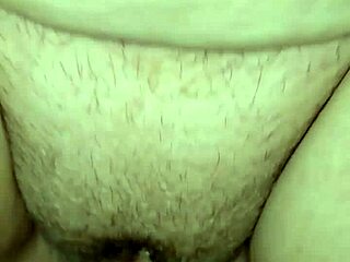 Guy CUMS on and in his WIFE'S PUSSY right on the table. It's a hot creampie scene.