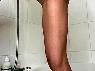 Masturbation In The Shower Of A Horny Hottie To A Crazy Orgasm With Squirting And Moaning