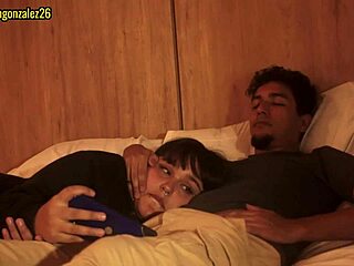 Watching a movie with my stepdad turned into accidental blowjob and face fucking almost got caught