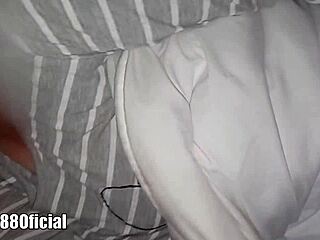 What If Stepsister Sneaks In At Night For Pussy Play With Huge Dildo Toy?