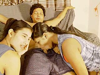 Milf teacher Uttaran20 shows how to fuck in ffm with blowjob deepthroat doggystyle riding