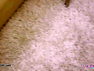 skinny teen blonde shows her sexy body in solo photoshoot