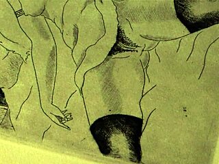 Vintage Erotic Art Features Hairy Retro Scenes Boldly