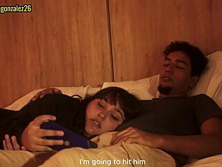 Watching a movie with my stepdad turned into accidental blowjob and face fucking almost got caught