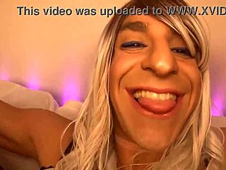 Sexy video features feminization with anal BBC riding and gaping sissy hole