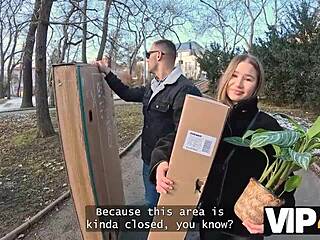 vip4k shy and curvy babe amalia davis gets wild with her neighbour, taking his big cock in close up pov.