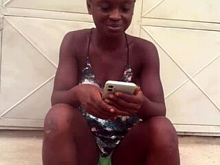 Crazybitch kept twerking to Nigerian afro music