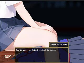 Femuzero green haired girl performs detailed facesitting domination