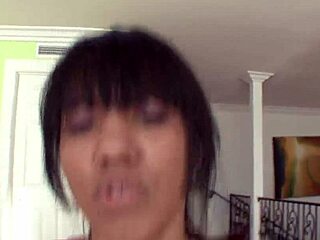 Dark skin Asian teen 18+ takes rough fucking from white step father!