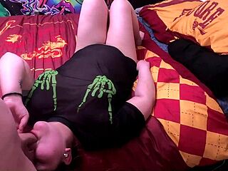 Native girl next door with big ass and natural tits takes big cock in couple creampie orgasm, licking panties and thong in fat chubby vagina action.