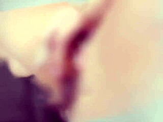 Stepdaughter with big pussy lips plays with hairy pussy in car during homemade solo session with daddy watching