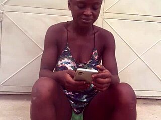 Crazybitch kept twerking to Nigerian afro music