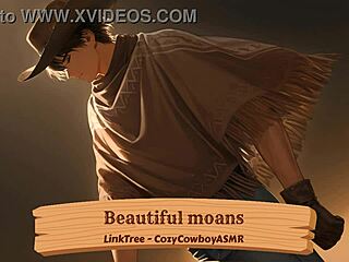 Young man moans intensely during erotic solo session