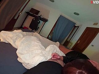 Im in my stepsons bed sucking his dick. He fucks my tight wet pussy until creampie.