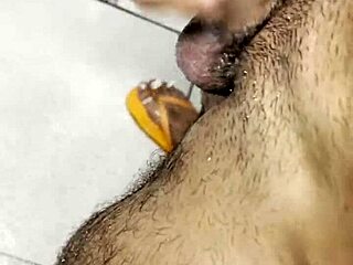 Feeling so aroused and beautiful as a skinny Latina masturbating solo in the gym bathroom screaming with pleasure