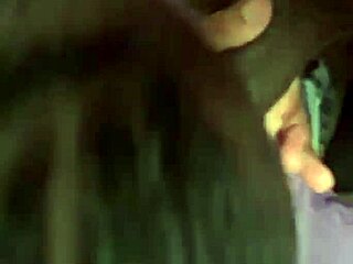 Ebony twerking and eating her own cream during throat practice