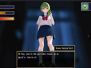 Femuzero green haired girl performs detailed facesitting domination