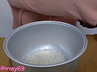 Asian BBW Milf With Huge Natural Tits And Puffy Nipples Cooks Pork Cabbage Seductively In Kitchen Fetish Trailer