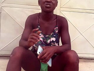 Crazybitch kept twerking to Nigerian afro music