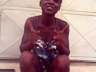 Crazybitch kept twerking to Nigerian afro music