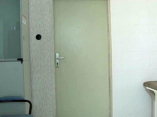 administering vaccination to rear end while positioned on knees