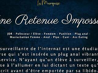une retenue impossible - french audio porn femdom anal