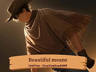 Young man moans intensely during erotic solo session