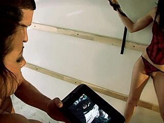 bound babe assfucking blowjob doggystyle double penetration