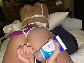 oh cute girl, let's stretch those toys into all your tight holes now