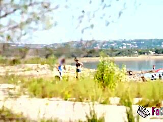 Briseida Myers feels the swamp heat turning her on for nudist outdoor quickie with rough fucking and petite brunette passion.