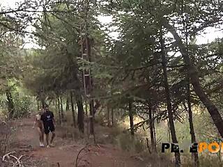 candy fly gets her biggest surprise ever with a blind outdoor threesome adventure.