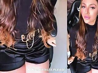 Horny Classy Milf Natalia Teases Adorably in SFW Live Kik Stream