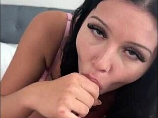 hey innocent brunette, bend over for doggystyle fucking while parents are away - bailey blaze