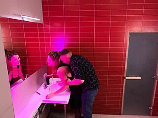 Hidden Cam Captures Teen Fucking Strangers In Night Club Public Toilet Creampie