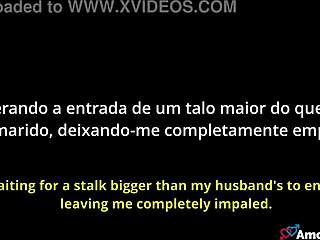 While Husband's Away Another Man Cums Inside Brazilian Brunette Wife in POV