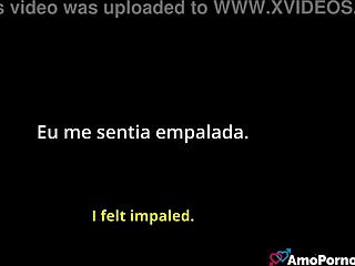 While Husband's Away Another Man Cums Inside Brazilian Brunette Wife in POV