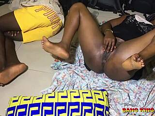 Oh no, in our one room apartment my husband catches me riding his brother's big cock on my wet pussy for creampie!