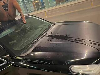 Squirting Passionately All Over Memphis While Fucking In Wet Outdoor Public Action