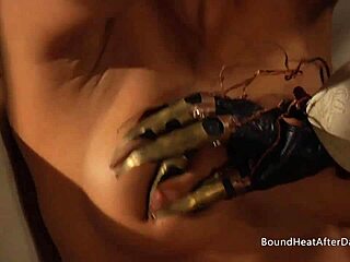 Dom Busty Lesbian Madame Facesitting And Orgasming On Tight Slave In Bondage