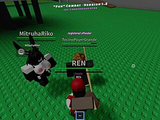 Continuing Fucking Chicas in Fun Cumbat Roblox with Big Black Cock