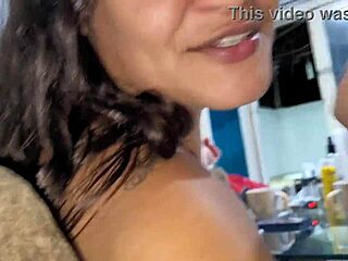 The guy got a tattoo on his latina girl in exchange for her big ass