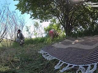 Black anamary, wanna get fucked rough in forest with interracial doggystyle and quickie orgasm outdoors?