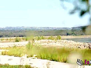 Briseida Myers feels the swamp heat turning her on for nudist outdoor quickie with rough fucking and petite brunette passion.