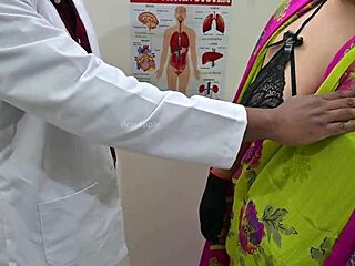 Doctor, you're using this horny patient in the clinic for tit play