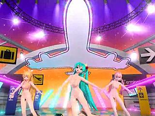 hatsune miku rin luka tricolore airline project diva nude mod full nude