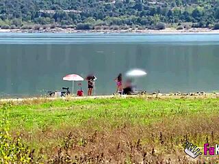 Briseida Myers feels the swamp heat turning her on for nudist outdoor quickie with rough fucking and petite brunette passion.