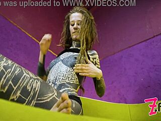 Alternative Hippie Tattooed Teen Stuffing Panties In Skinny Small Tits Body. First Time Solo Moaning With Sloppy Pussy Toy Play.