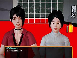 my new family story unfolds with brunette milf and teen