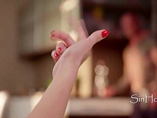 the petite european girl alyssa bounty got double penetration in mmf group sex after applying sun lotion.